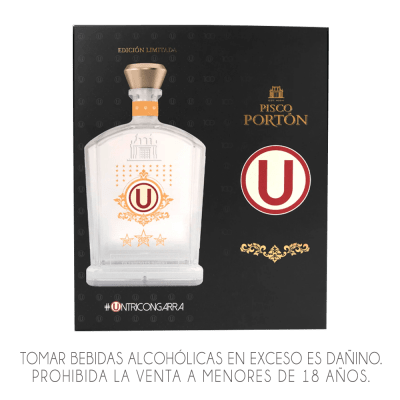 PISCO PORTON MV ACHOLADO EDICION TRICAMPEONES X 750ML.