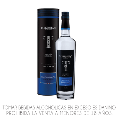 PISCO TABERNERO EDICION LIMITADA X 700ML.