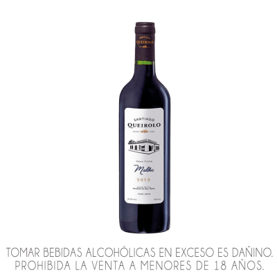 VINO QUEIROLO MALBEC X 750ML.