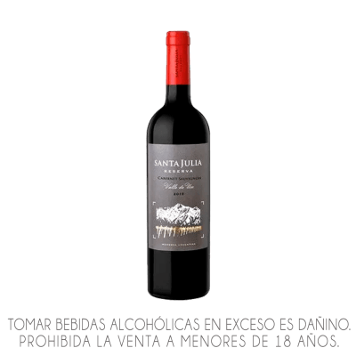 VINO SANTA JULIA RESERVA X 750ML.
