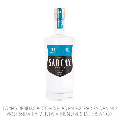 PISCO SARCAY SELECTO QUEBRANTA X 700 ML