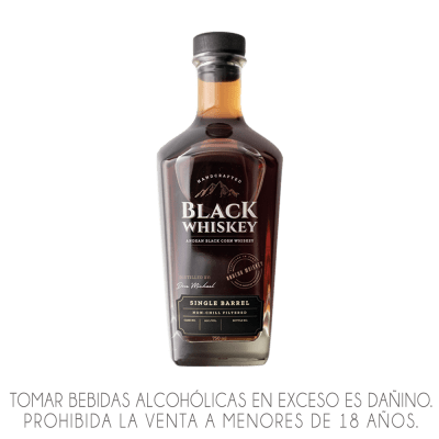 WHISKY BLACK WHISKEY SINGLE BARREL X 750ML.