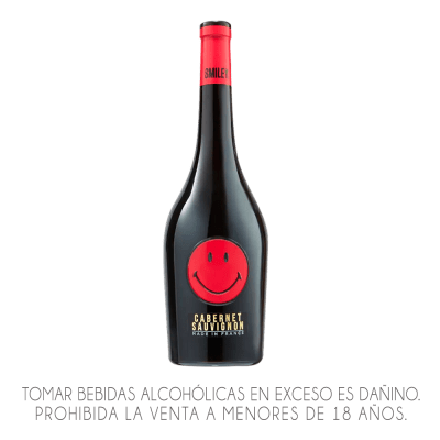 VINO SMILEY TINTO x 750ml.
