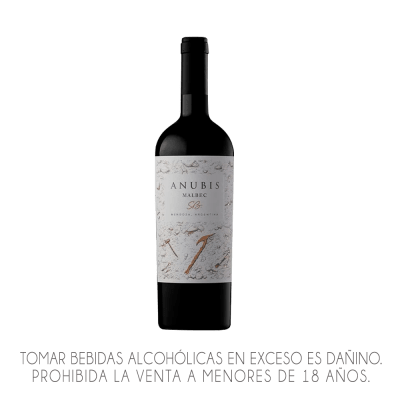 VINO ANUBIS MALBEC x 750ml.