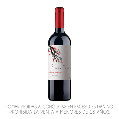 VINO DOÑA FLORENCIA TINTO CABERNET SAUVIGNON  X 750 ML