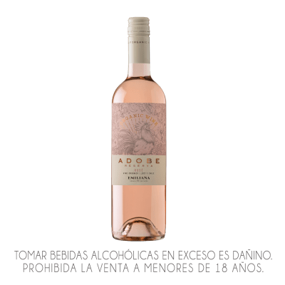 VINO EMILIANA ADOBE WRAP ROSE ORGANICO x 750ml.