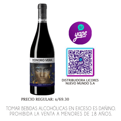 VINO HONORO VERA TEMPRANILLO X 750ML