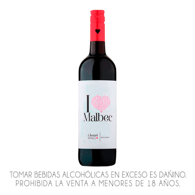 VINO I HEART MALBEC X 750ML.