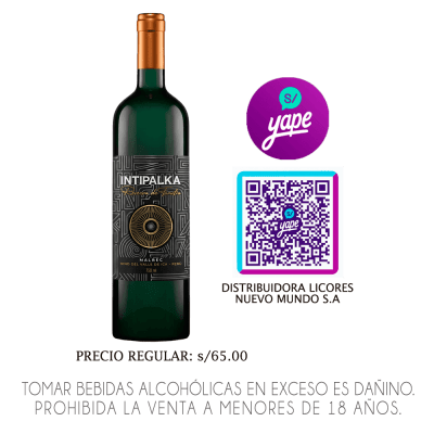 VINO INTIPALKA RESERVA DE FAMILIA X 750ML.