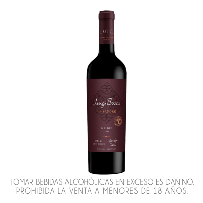 VINO LUIGI BOSCA DE SANGRE MALBEC DOC x 750ml