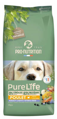 PURE LIFE LIGHT PERRO 12 KG
