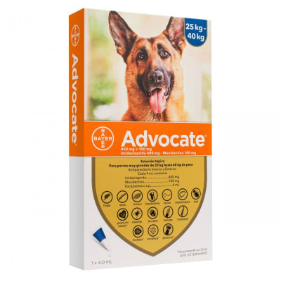 ADVOCATE PERRO 25-40 KG