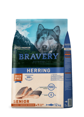 BRAVERY HERRING SENIOR LARGE/MEDIUM 12 KG