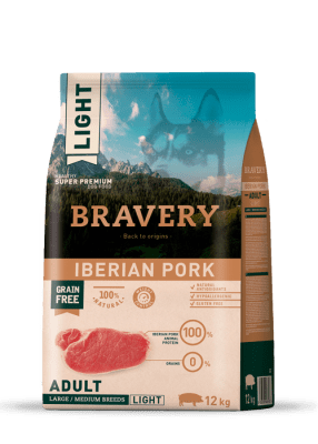 BRAVERY IBERIAN PORK LIGHT ADULT LARGE/MEDIUM 12KG
