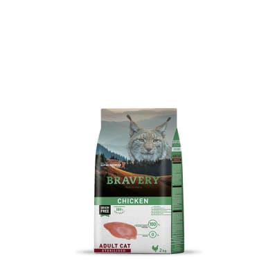 BRAVERY CHICKEN ADUL CAT STERILIZED 2KG