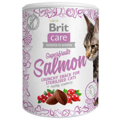 BRIT CARE CAT SNACK SUPERFRUITS SALMÓN 100G1
