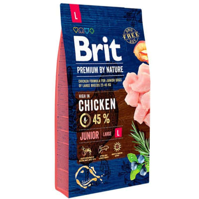 BRIT PREMIUM BY NATURE JUNIOR LARGE 15KG