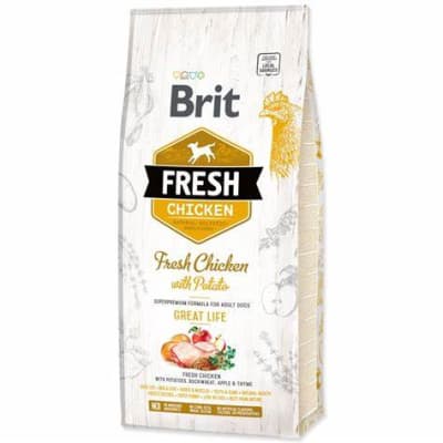 BRIT FRESH CHICKEN WITH POTATO AD GREAT LIFE 12KG1