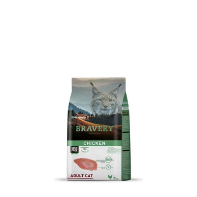 BRAVERY CHICKEN ADULT CAT 2KG