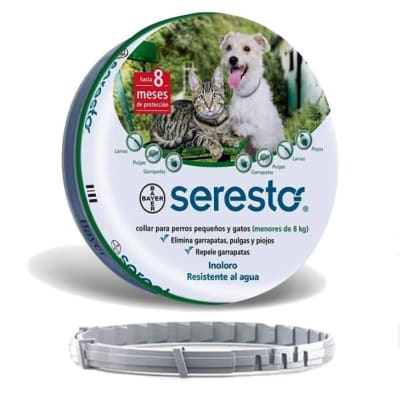 SERESTO PARA GATOS Y PERROS MENOR 8KG