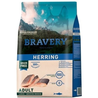 BRAVERY HERRING ADULT LARGE/MEDIUM 12KG
