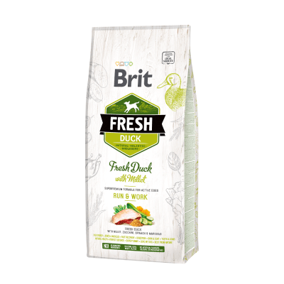 BRIT FRESH DUCK ACTIVE RUN &WORK 12KG