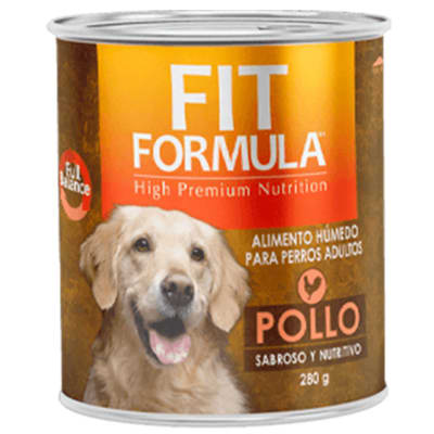 FIT LATA PERRO ADULTO POLLO