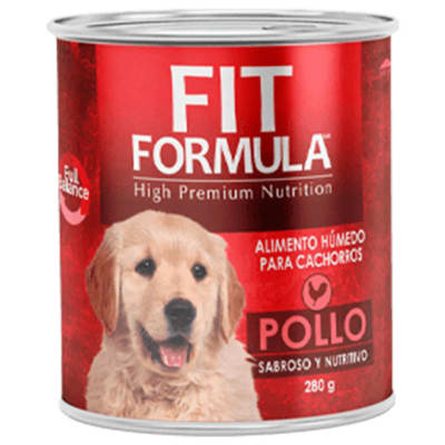 FIT LATA CACHORRO POLLO