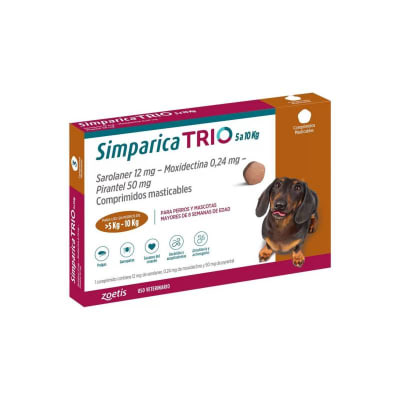 SIMPARICA TRIO 5 A 10KG 1COMP