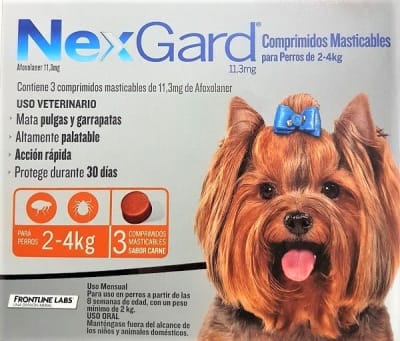 NEXGARD 11.3MG 2A4KG 3 COMPRIMIDOS1