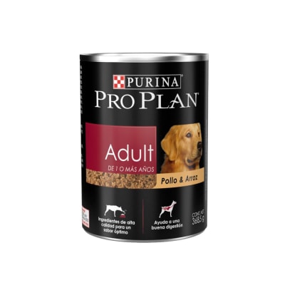 LATA PRO PLAN AD POLLO 368GRS1