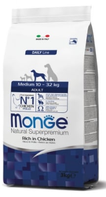 MONGE MEDIUM ADULT CHICKEN 12KG