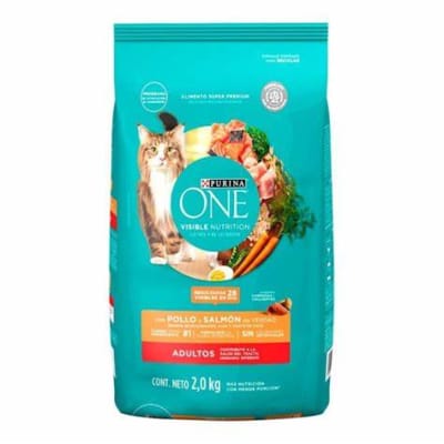 ONE GATO ADULTO POLLO Y SALMON 2 KG