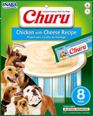 CHURU CHICKEN WITH CHEESE RECIPE PERRO  8 TUBES