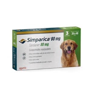 SIMPARICA 80MG 20A40KG 3 COMP1