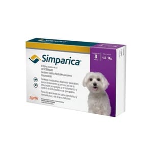SIMPARICA 10 MG 2.5 A 5KG 3COMP1