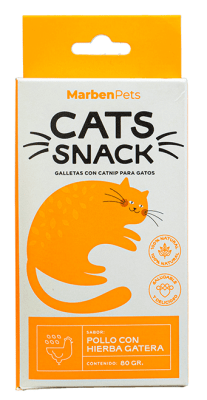 CATS SNACK CON HIERBA GATERA POLLO CK1023