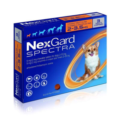 NEXGARD SPECTRA 2 A 3.5KG 3 COMPRIMIDO
