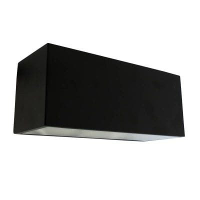Aplique Muro Bidireccional Negro Ext IP54 E27