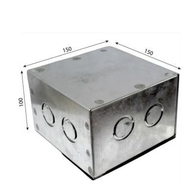 Caja Metalica 150X150X100MM con tapa