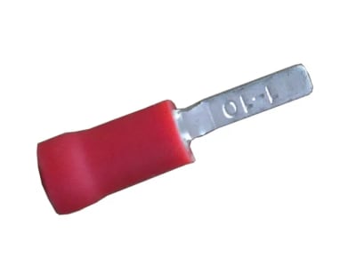 Terminal Punta Plana 22-16AWG Rojo