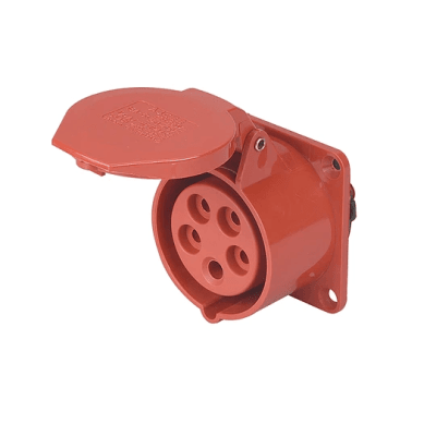 Hembra Industrial Embutido 380V 63A 3P+N+T IP44 L/H BEMIS