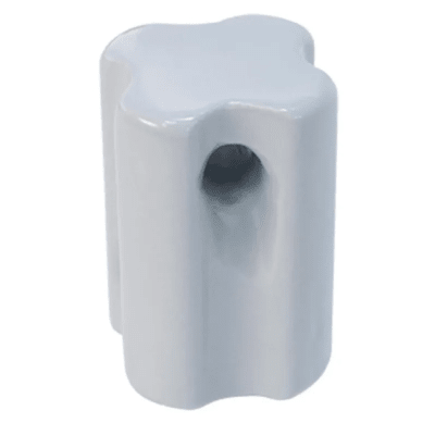 AISLADOR TENSION CHICO 10KA PORCELANA GRIS