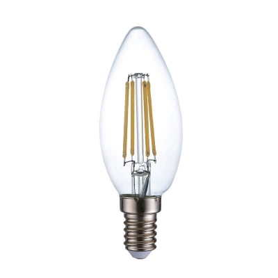 Ampolleta Led Vela 6W E27, 6500K