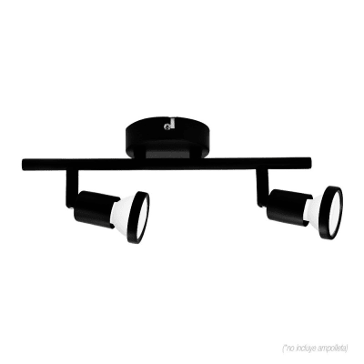 APLIQUE BARRA 2XGU10 NEGRO VKB