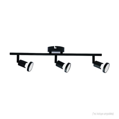 APLIQUE BARRA 3XGU10 NEGRO VKB