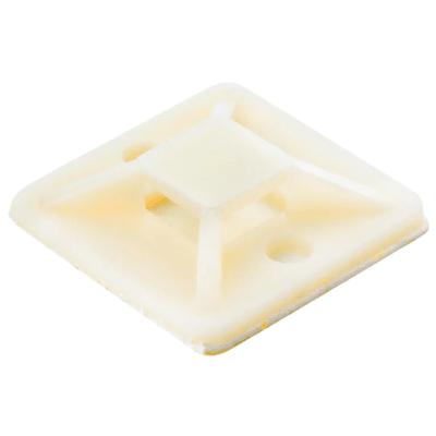 BASE ADHESIVA 28X28MM NATURAL LEXO (100UN)