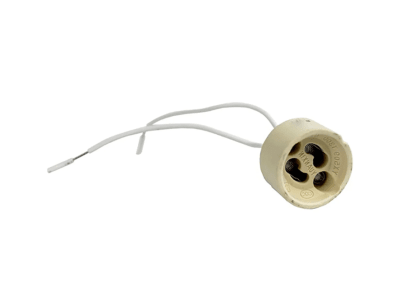 BASE GU10 DICROICA BLANCA