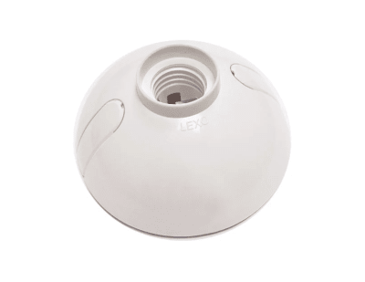 BASE RECTA OVALADA BLANCO E27 LEXO