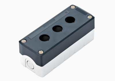 CAJA BOTONERA 3 PERF 22MM